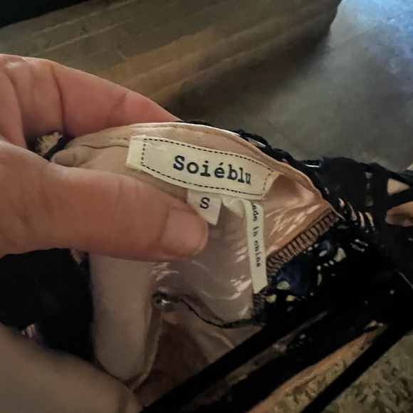 Navy blue lace cocktail dress S - Picture 5 of 7